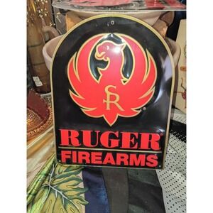 Ruger Firearms Metal Tin Sign Vintage 11x8.5 Inch